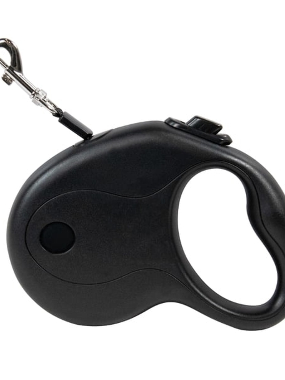 Pet Champion 16' Plastic, Metal & Polyester Retractable Dog Leash, Black